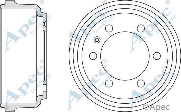 APEC BRAKING stabdžių būgnas DRM9708